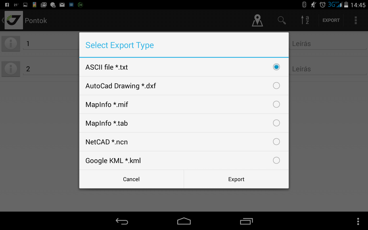 ExportType